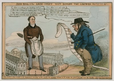 John Bull y el arquitecto que construye los arcos, etc. de English School