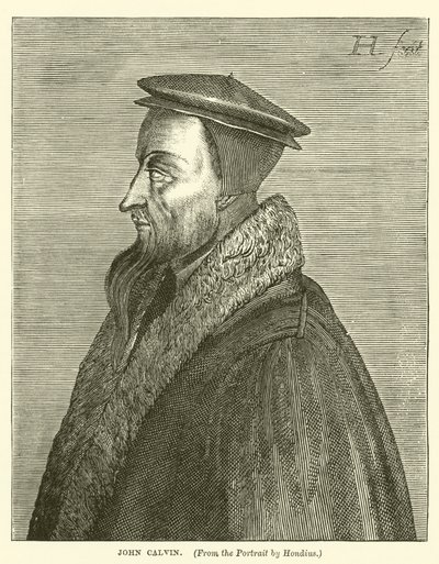 Juan Calvino (grabado) de English School