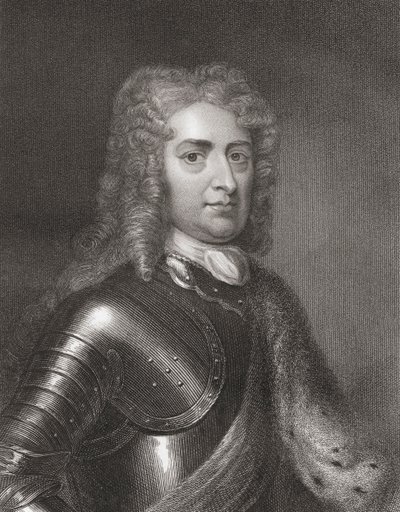John Churchill (1650-1722) 1er Duque de Marlborough de Gallery of Portraits, publicado en 1833 de English School
