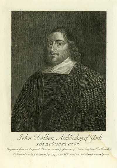 John Dolben, Arzobispo de York de English School