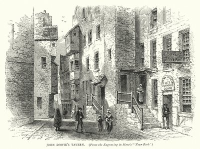 Taberna de John Dowie (grabado) de English School