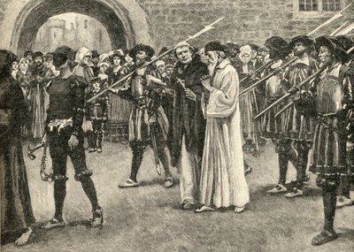 John Frith (1503-33) camino a su martirio de English School