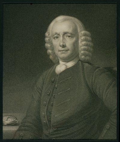 John Harrison (1693-1776) de La Galería de Retratos, publicada en 1833 de English School