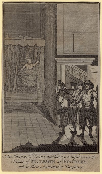 John Hartley, James Deane y sus cómplices en la casa del Sr. Clewin de English School