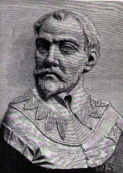 John Hawkins (1532-95) ilustración del Volumen III de Narrativa e Historia Crítica de América, 1886 de English School