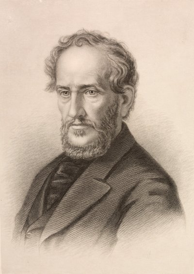 John Howard Payne, dramaturgo y actor estadounidense (grabado) de English School