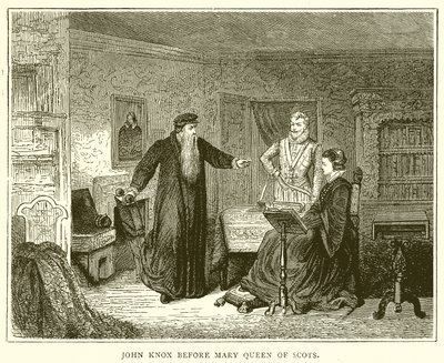 John Knox ante María, Reina de Escocia de English School