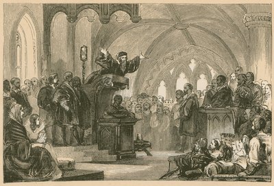 John Knox predicando en St. Andrews de English School