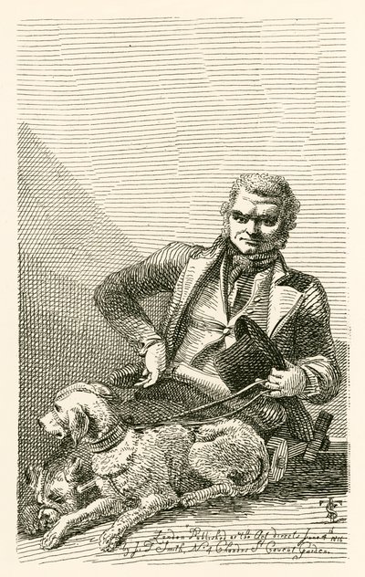 John MacNally, del condado de Tyrone, con sus dos perros Boxer y Rover de English School
