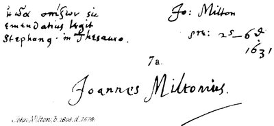 John Milton, n. 1608, m. 1674 de English School