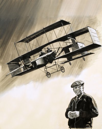 John Moore-Brabazon, el primer inglés en volar en Inglaterra de English School