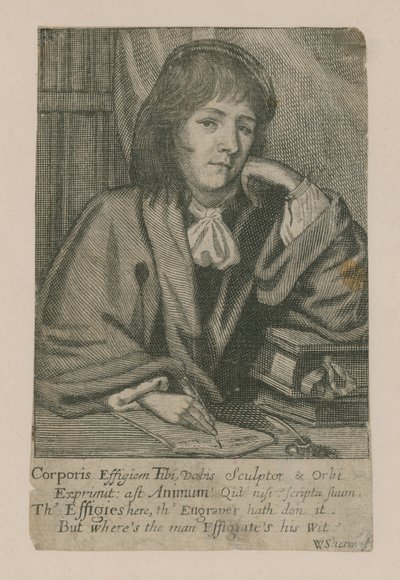 John Norton; frontispicio de Scholars Vade Mecum, 1674 de English School