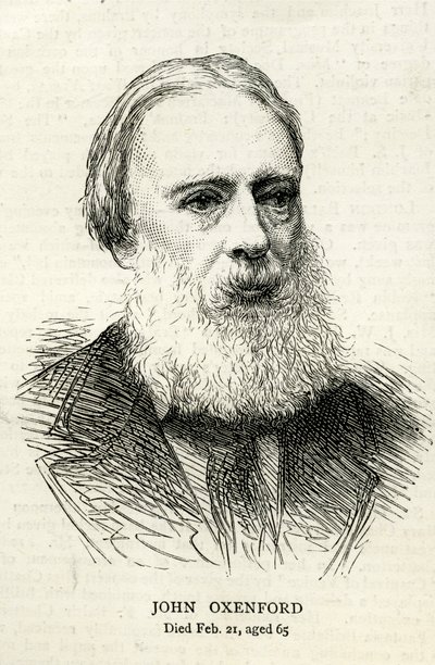 John Oxenford (1812-77) ilustración de The Graphic 1877 de English School