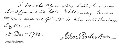 John Pinkerton de English School