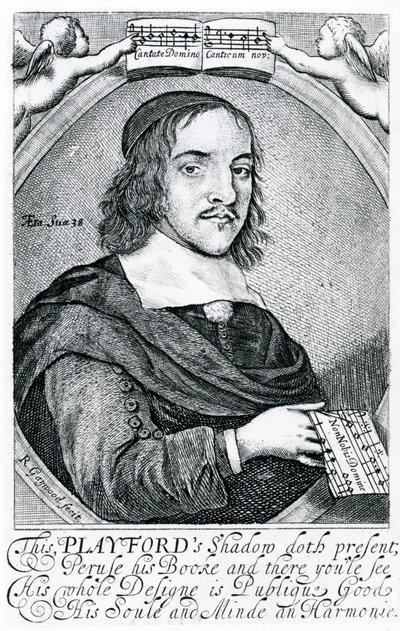 John Playford (1623-c.1686) (grabado) de English School