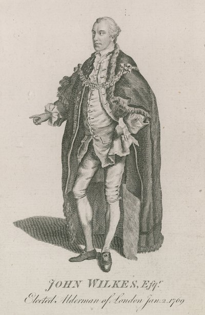 John Wilkes, elegido Concejal de Londres, 2 de enero de 1769 de English School