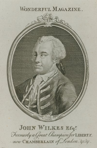 John Wilkes, anteriormente un gran campeón de la libertad, ahora Chambelán de Londres de English School