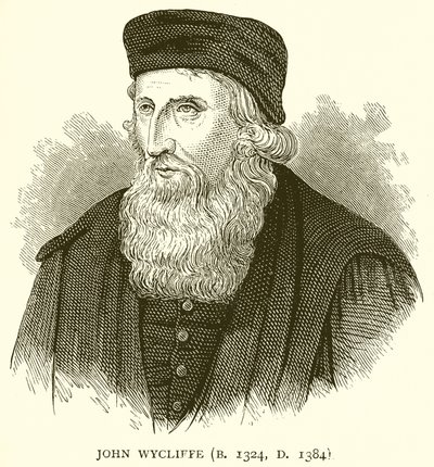 John Wycliffe (n. 1324, m. 1384) de English School