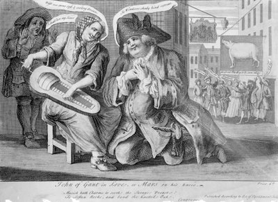 Juan de Gante Enamorado, o Marte de rodillas, 1749 de English School
