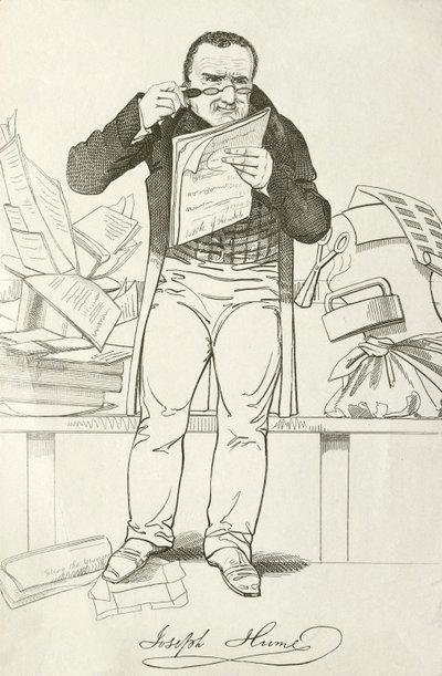 Joseph Hume, médico, político y diputado radical escocés de English School