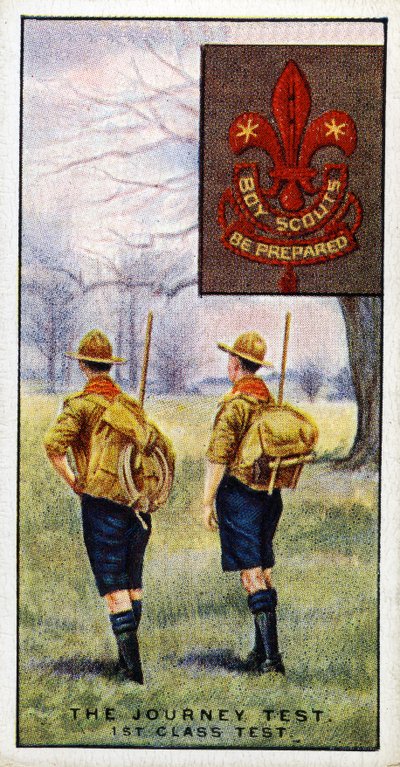 Prueba de Viaje para la Insignia de 1ª Clase de Scouts, 1929 de English School