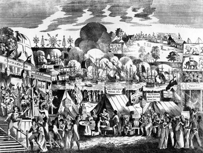 Feria del Jubileo en Hyde Park, 1814 de English School