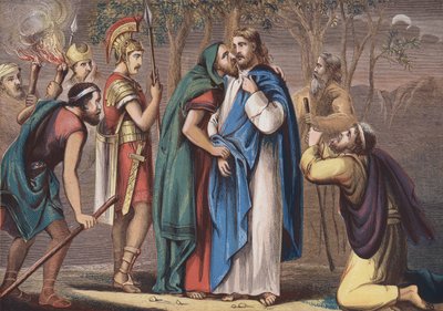 Judas traicionando a Cristo de English School