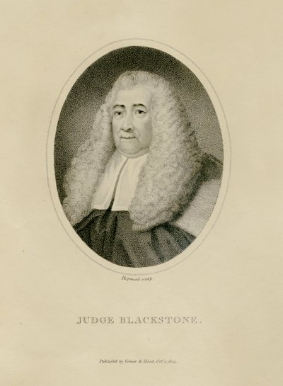 Juez Blackstone, c.1800 (grabado) de English School