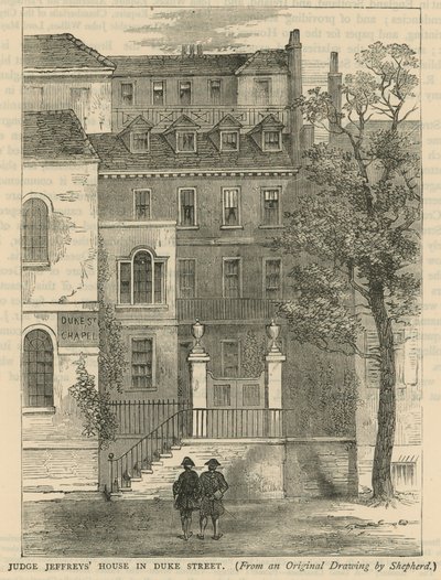Casa del Juez Jeffreys en Duke Street, Londres de English School