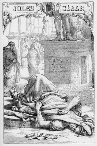 Julio César - Ilustración en “Obras completas de William Shakespeare” 1866 - Las ilustraciones y la forma general de esta edición son tomadas de Cassell