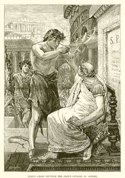 Julio César rechazando la corona ofrecida por Antonio de English School