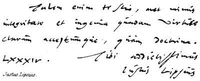 Justus Lipsius de English School