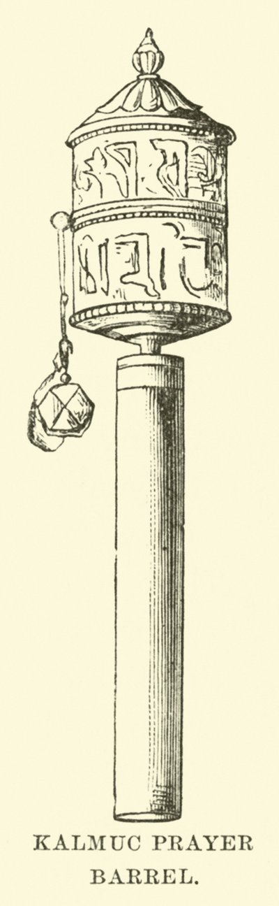 Barril de oración Kalmuc de English School