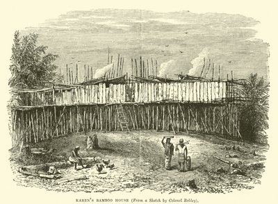 Casa de bambú de los Karen de English School