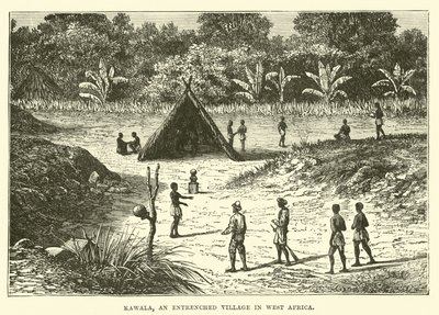 Kawala, un pueblo fortificado en África Occidental de English School