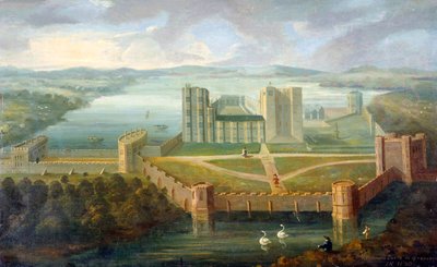 Castillo de Kenilworth, Warwickshire (óleo sobre lienzo) de English School