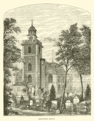 Iglesia de Kensington (grabado) de English School
