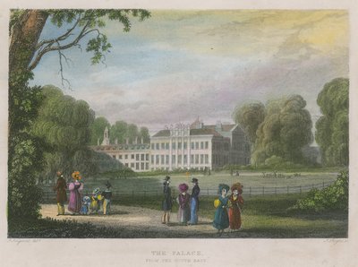 Palacio de Kensington, Londres, desde el sureste de English School