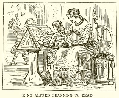 El Rey Alfredo aprendiendo a Leer de English School