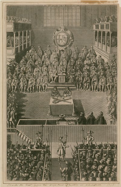 El Rey Carlos I ante el Tribunal Superior de Justicia en Whitehall, 1648 de English School