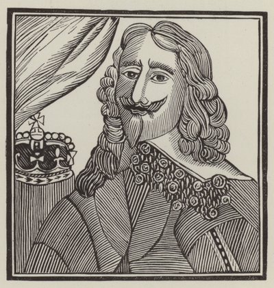 Rey Carlos I, mártir (grabado) de English School