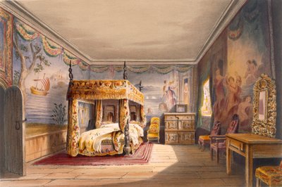 Sala del Rey Carlos, Casa Cotehele, c.1830-40 de English School