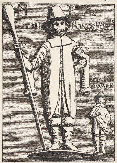 El Portero y Enano del Rey Carlos, del antiguo bajorrelieve de English School