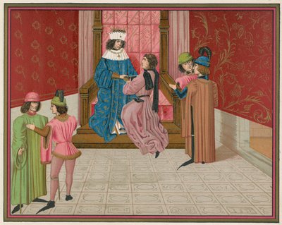 El Rey Eduardo IV y Ricardo Duque de Gloucester de English School