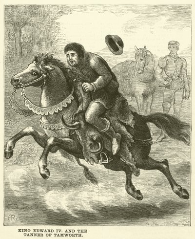 El rey Eduardo IV y el curtidor de Tamworth (grabado) de English School