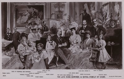El Rey Eduardo VII y su familia de English School