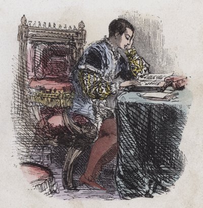El rey Eduardo VI leyendo de English School