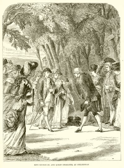 El Rey Jorge III y la Reina Carlota en Cheltenham de English School