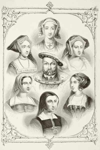 Rey Enrique VIII de Inglaterra y sus seis esposas, de 