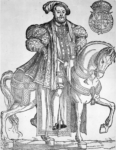 Rey Enrique VIII a caballo de English School